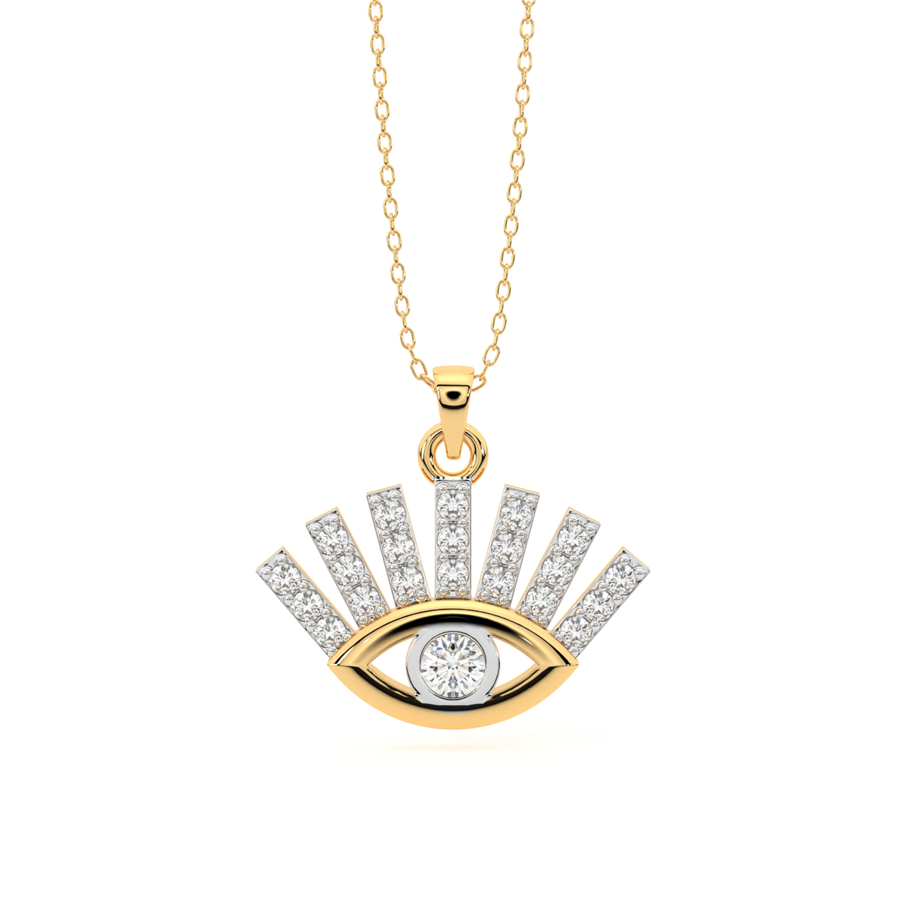 Evil Eye Diamond Pendant